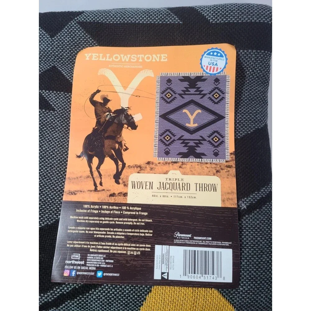 Yellowstone Tapestry Throw Blanket, 46